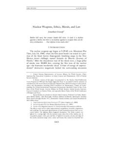 Nuclear warfare / Arms control / Nuclear proliferation / Nuclear Non-Proliferation Treaty / Nuclear disarmament / Nuclear arms race / Weapon of mass destruction / International Court of Justice advisory opinion on the Legality of the Threat or Use of Nuclear Weapons / Disarmament / International relations / Nuclear weapons / International security