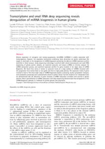 Journal of Pathology J Pathol 2013; 229: 449–459 Published online in Wiley Online Library (wileyonlinelibrary.com) DOI: pathORIGINAL PAPER