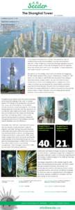 The Shanghai Tower  By Gensler Location: Shanghai, China Projected Completion: 2015