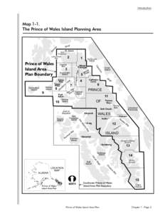 Introduction  Map 1-1. The Prince of Wales Island Planning Area  m