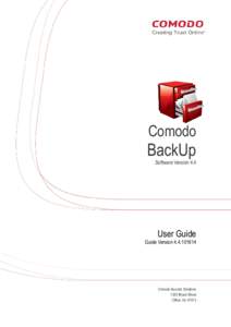 Comodo  BackUp Software Version 4.4  User Guide