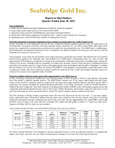 Seabridge Gold / Normal backwardation / Gold / Futures contract / Contango / Nisga’a people / Forward contract / Kerr Sulphurets Mitchell / Financial economics / Finance / Investment