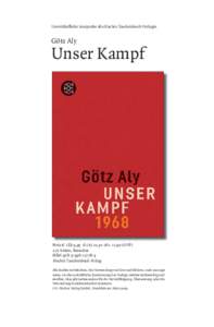 Unverkäuﬂiche Leseprobe des Fischer Taschenbuch Verlages  Götz Aly Unser Kampf