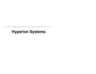 Hyperion Systems  Hyperion Subsystems Cryocooler Electronics Assembly (CEA)