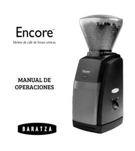 Encore  TM Molino de café de fresas cónicas