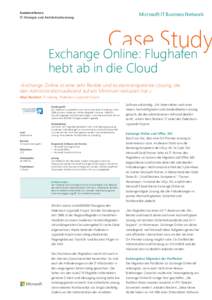 Kundenreferenz: IT-Strategie und Architekturberatung Microsoft IT Business Network  Case