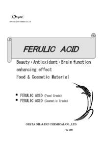 ORYZA OIL & FAT CHEMICAL CO., LTD.  FERULIC ACID