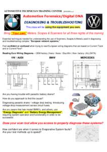 Microsoft Word - BMW - VW TRAINING  CLASS 2014