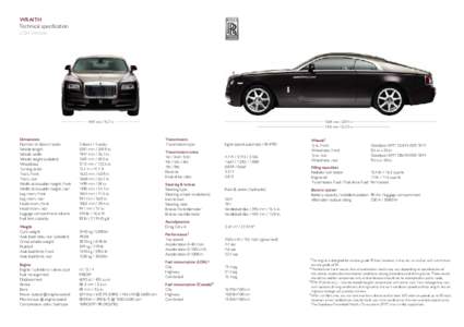wraith Technical specification USA Version
