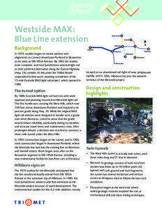 Westside MAX: Blue Line Extension Fact Sheet