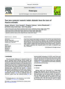 Two new cytotoxic isomeric indole alkaloids from the roots of Nauclea orientalis