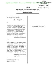 FILED Appellate Case: [removed]United States Court of Appeals Date Filed: [removed]Page: 1