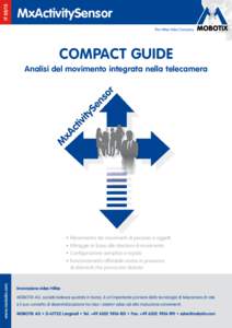 ITMxActivitySensor The HiRes Video Company  COMPACT GUIDE