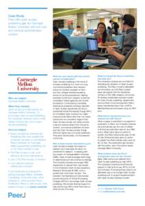 Case Study publishing gap for Carnegie Mellon University with low cost and minimal administration solution