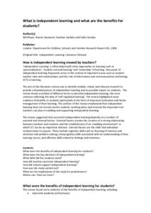 Learning styles / E-learning / Learning / Metacognition / Blended learning / Learning platform / Education / Educational psychology / Student-centred learning