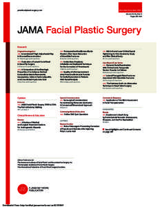 November/December2014  jamafacialplasticsurgery.com Volume 16, Number 6 Pages[removed]