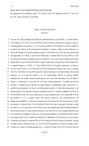 11  HB 87/AP House Bill 87 (AS PASSED HOUSE AND SENATE) By: Representatives Ramsey of the 72nd, Golick of the 34th, Dempsey of the 13th, Austin of