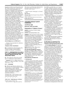 Consumer protection law / Nancy Nord / Business / Toy safety / Advertising / Consumer Product Safety Act / Phthalate / Law / Government / Consumer Product Safety Commission / 110th United States Congress / Consumer Product Safety Improvement Act