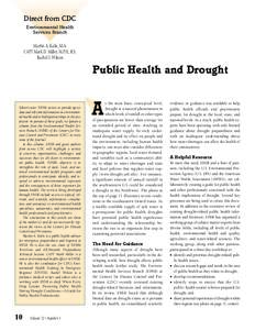 United States Public Health Service / Environmental health / Environmental social science / Drought / Centers for Disease Control and Prevention / Association of Public Health Laboratories / Health / Public health / Droughts