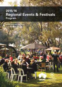 [removed]Regional Events & Festivals Program  APPLICATION INFORMATION