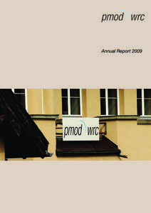 Annual Report 2009  ﻿ PMOD/WRC Physikalisch-Meteorologisches Observatorium Davos und Weltstrahlungszentrum