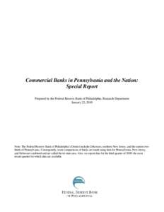 Commercial Banks in Pennsylvania and the Nation (Banking Brief Special Report)