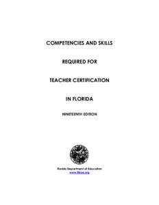 State school / Human resource management / Education in Florida / FTCE / Education