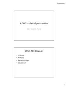 Microsoft PowerPoint - ADHD a clinical perspective.pptx