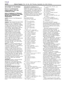 Conservation in the United States / Wildland fire suppression / Land use / Public land / General Mining Act / Federal Land Policy and Management Act / Public Land Survey System / United States / United States Department of the Interior / Bureau of Land Management