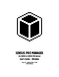 Microsoft Word - SENSUS PRO MANAGER _Win_.doc