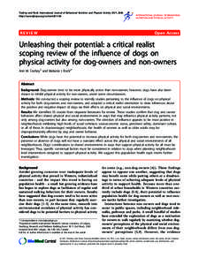 Toohey and Rock International Journal of Behavioral Nutrition and Physical Activity 2011, 8:46 http://www.ijbnpa.org/contentREVIEW  Open Access