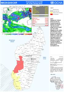 Tropical Depression Path (as of 8th January 2014)