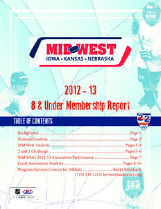 [removed] & Under Membership Report TABLE OF CONTENTS Background ...............................................................................................Page 1 National Analysis .................................