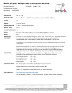 Human IgG-heavy and light chain cross-adsorbed Antibody Donkey Polyclonal Conjugate  DyLight® 594