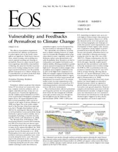 Geography / Geomorphology / Permafrost / Glaciology / Earth sciences / Active layer / Yedoma / Permafrost carbon cycle / Katey Walter / Physical geography / Pedology / Earth