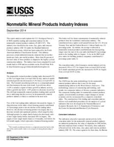 Standard Industrial Classification / Price indices / Bureau of Labor Statistics / Economic indicator / Industrial mineral / North American Industry Classification System