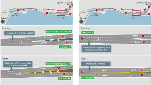 Ngauranga to Aotea Quay Early Works: SH1 Ngauranga Gorge on and off ramp improvements