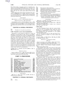 TITLE 28—JUDICIARY AND JUDICIAL PROCEDURE  § [removed], 59 Stat. 669, as amended, which is classified principally to subchapter XVIII (§ 288 et seq.) of chapter 7 of Title 22, Foreign Relations and Intercourse. For co