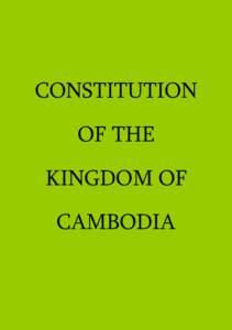 CONSTITUTION OF THE KINGDOM OF CAMBODIA  SENAT