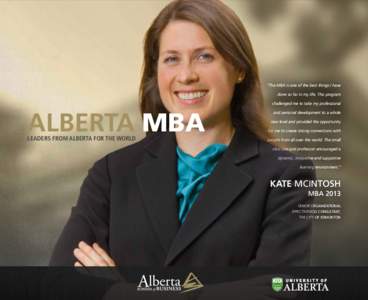 Master of Business Administration / University of Alberta / Edmonton / Higher education / Columbia Business School / University of Alberta School of Business / Business schools in Canada / Education / Academia