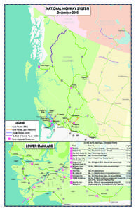 National Highway System Map - December 2005