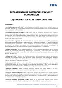 Media and Marketing Regulations FIFA U-17 World Cup ChileES)