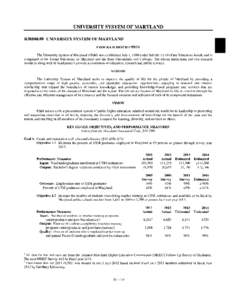 2014 Maryland State Budget Volume 3, University System of Maryland