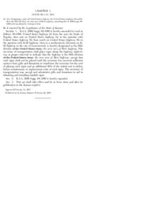 CHAPTER 3 HOUSE BILL No[removed]AN ACT designating a part of United States highway 24, United States highway 59 and K92 as the 95th division, the iron men of Metz highway; amending K.S.A[removed]Supp[removed]and repealing th