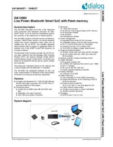 DATASHEET - TARGET  DA14583 Low Power Bluetooth Smart SoC with Flash memory General description