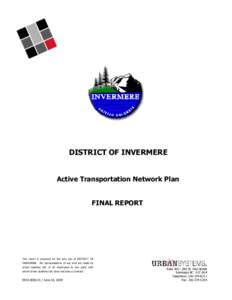 Columbia Valley / Invermere /  British Columbia / Official community plan / Columbia River / Urban planning / Environmental design / Infrastructure / Geography of North America / British Columbia / Urban studies and planning / Urban design / Transportation planning