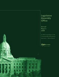 Legislative Assembly Office Annual Report 2000