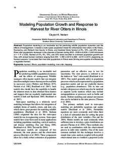 14  Universities Council on Water Resources Journal of Contemporary Water Research & Education Issue 157, Pages 14-22, April 2016