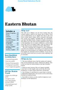 ©Lonely Planet Publications Pty Ltd  Eastern Bhutan Why Go? Mongar Dzongkhag[removed]Mongar....................... 140