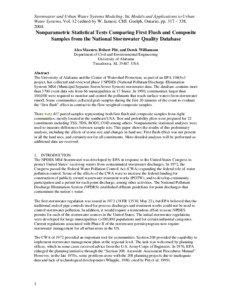 Stormwater and Urban Water Systems Modeling. In: Models and Applications to Urban Water Systems, Vol. 12 (edited by W. James). CHI. Guelph, Ontario, pp. 317 – [removed].